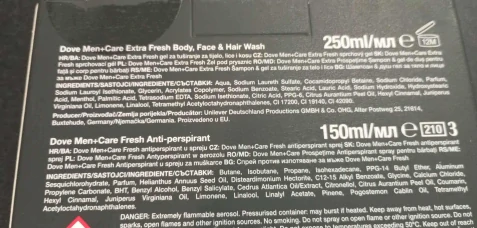 Dárková sada Dove péče o tělo Refresh + Care
