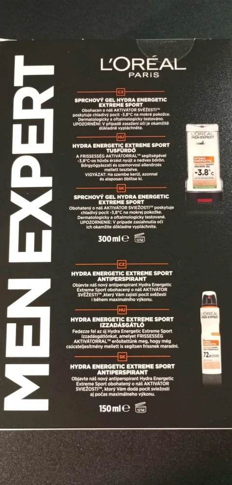 Kosmetická sada pro muže L'ORÉAL PARIS Men Expert 2 KS