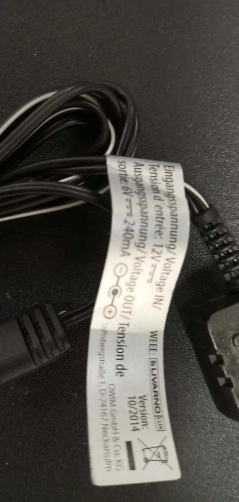 Autonabíječka Livarno 6 V DC / 300 mA