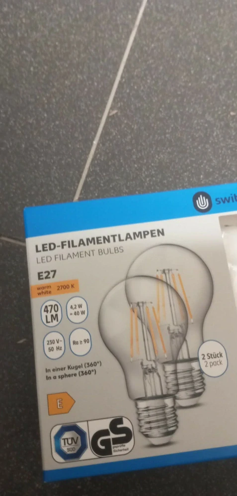 2 x  LED žárovka Switch On 470lm 40W