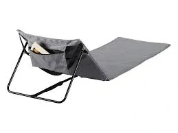 Kempinková podložka s opěradlem Crivit šedá