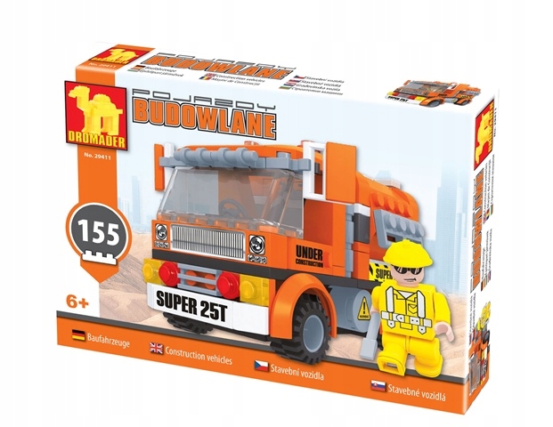 Stavebnice Dromader Auto Stavební 29411 155ks