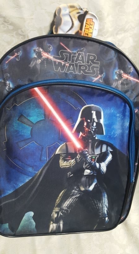 Školní batoh Paso ergonomický 42cm - Star wars (černo modrý)