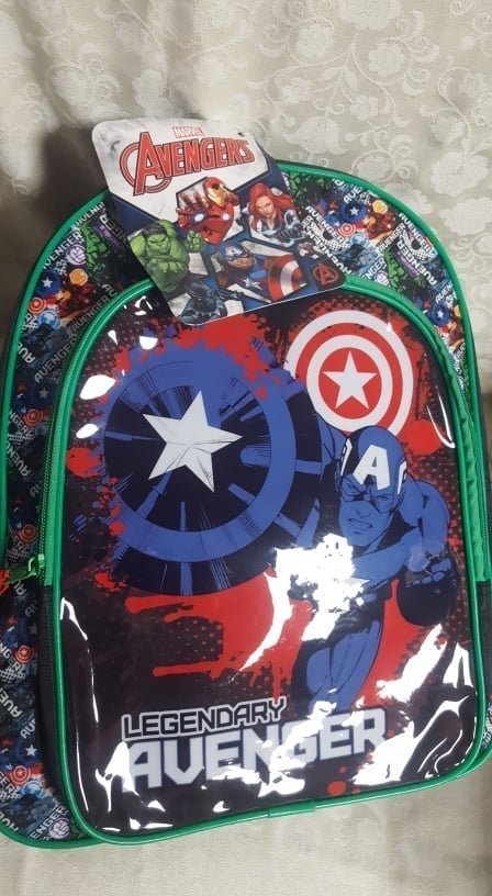 Školní batoh Paso ergonomický 42cm Avangers (černozelený)