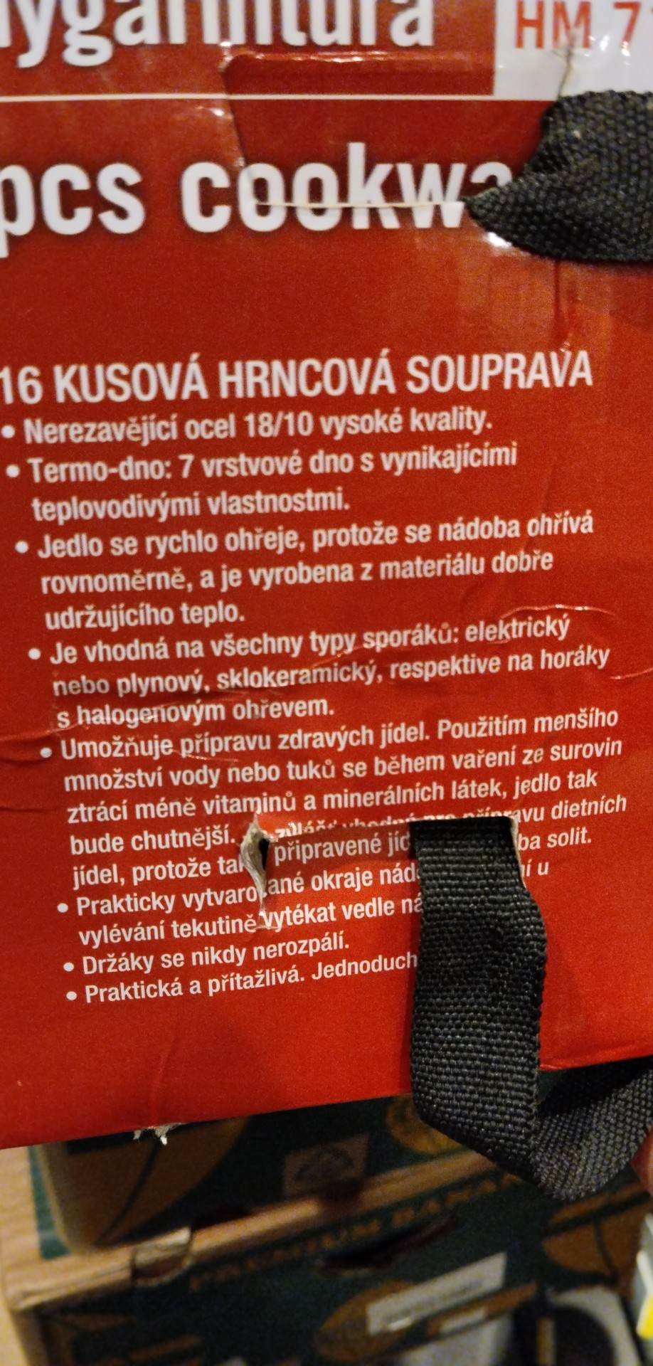 16 DÍLNÁ HRNCOVÁ SOUPRAVA S TEPLOMĚRY HAUSMAISTER HM7160 