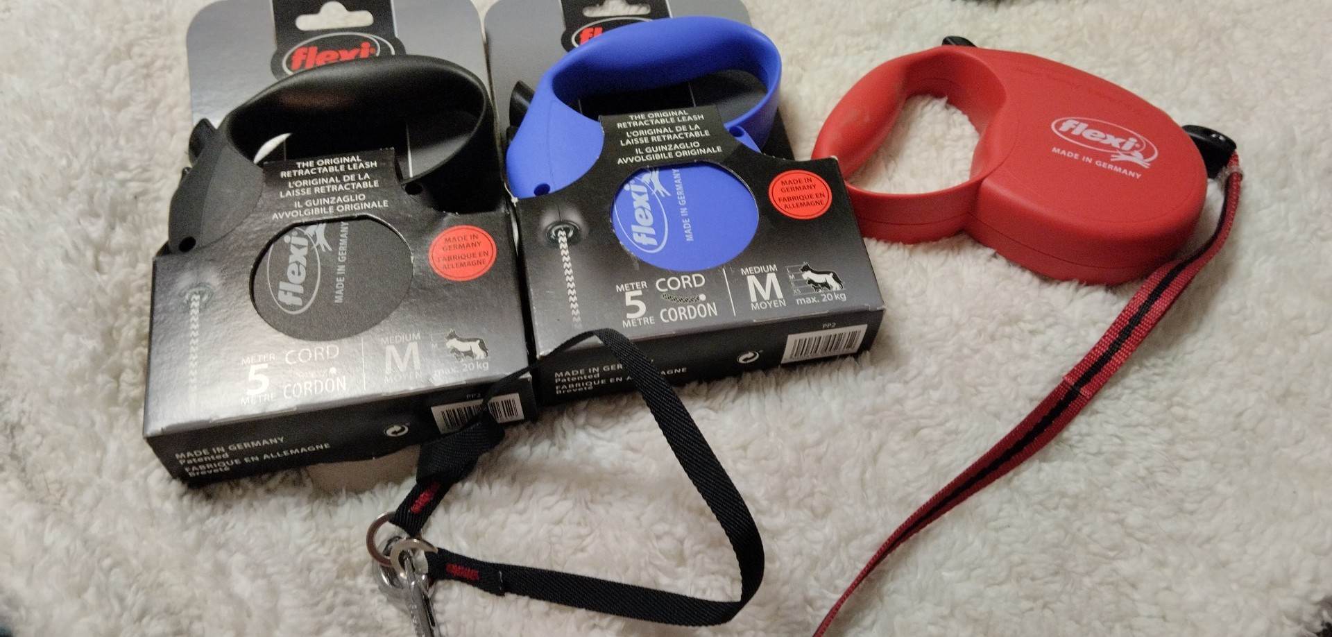 Samonavíjecí vodítko Flexi Fun M -MODRÉ