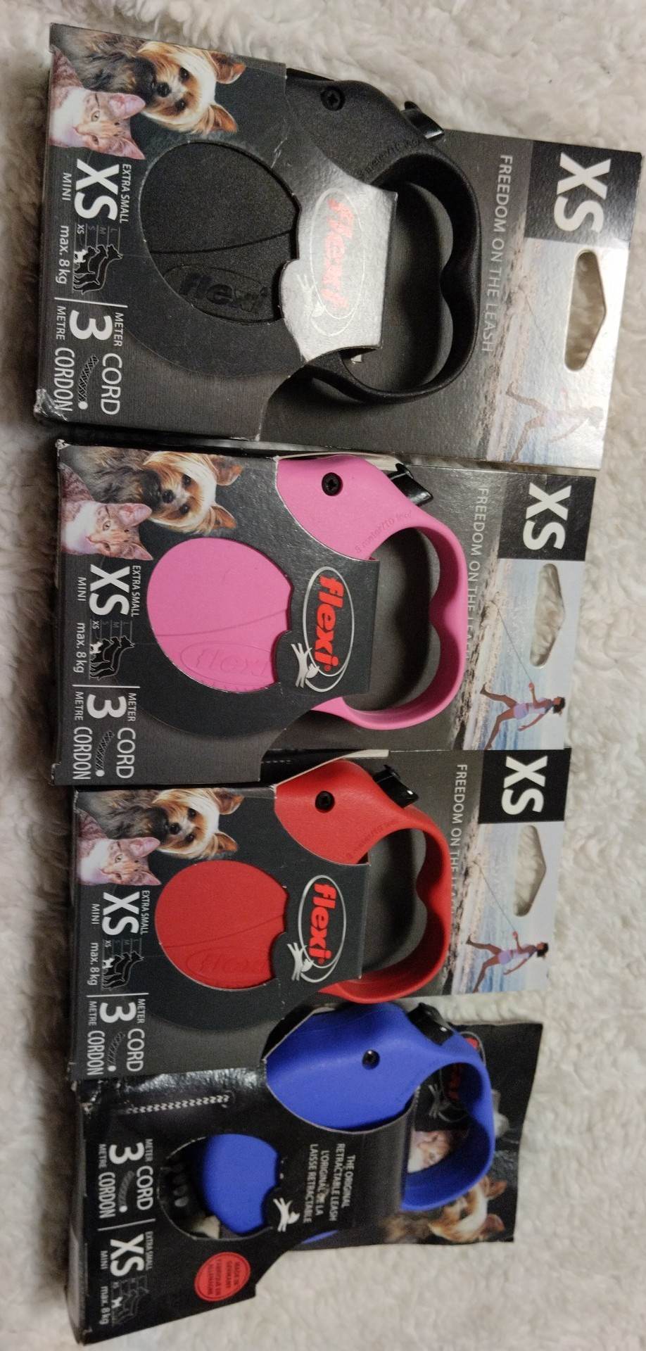 Samonavíjecí vodítko Flexi XS -ČERNÉ
