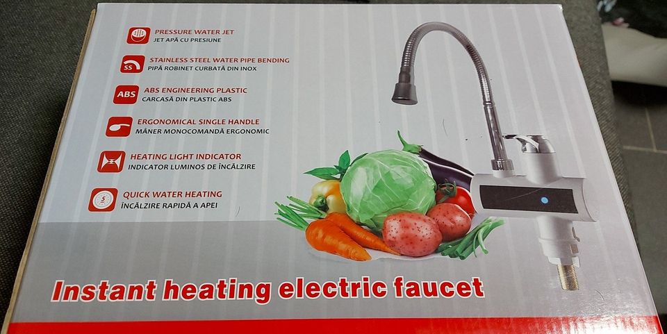 Baterie - kohoutek na okamžitý ohřev vody s LED displejem 