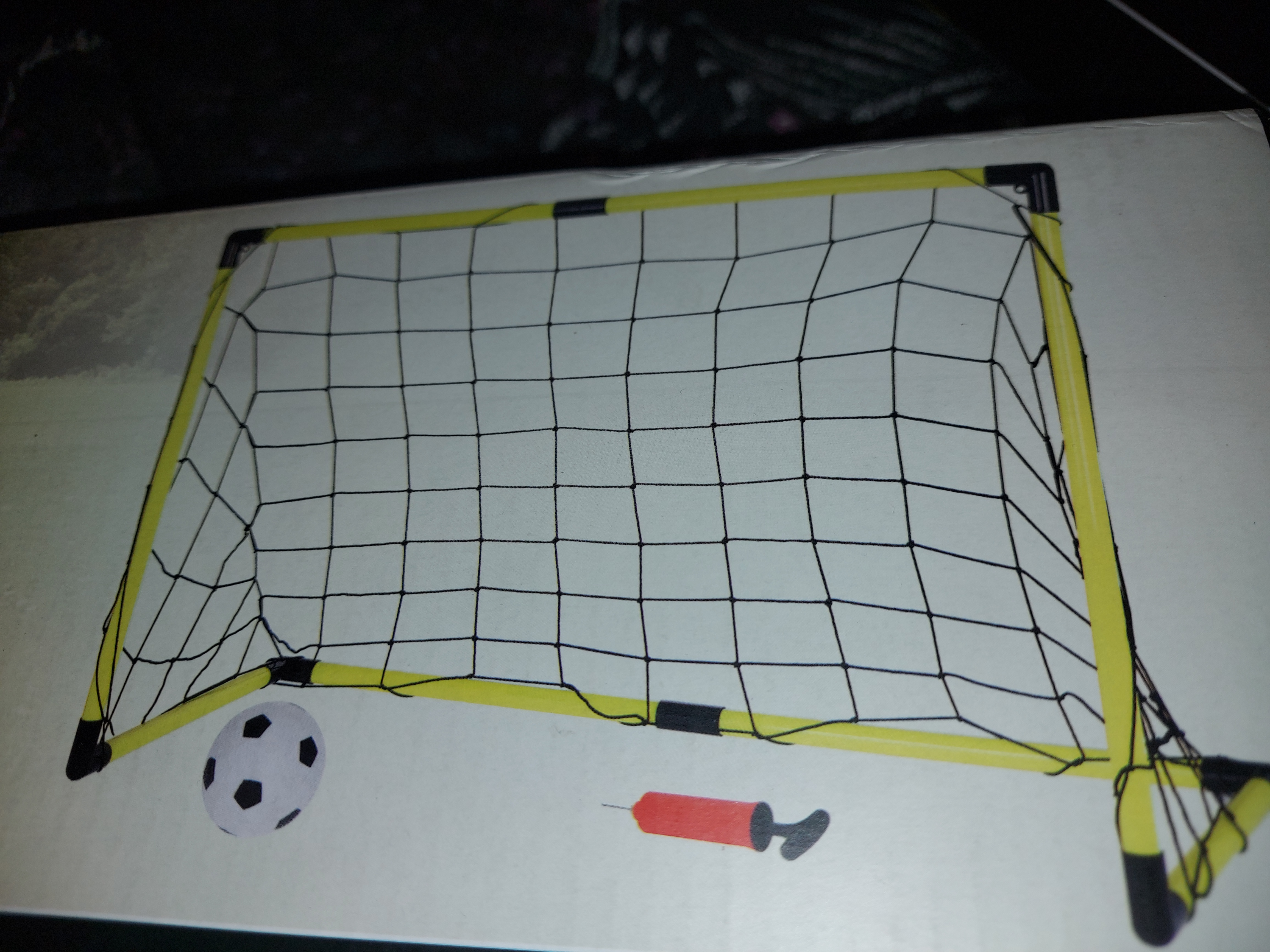 FOTBALOVÁ SKLÁDACÍ BRANKA + MÍČ + PUMPIČKA XQ MAX -