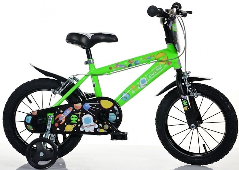 Kolo BimboBike VESMÍR 77335 ZELENO-ČERNÉ MTB 14''