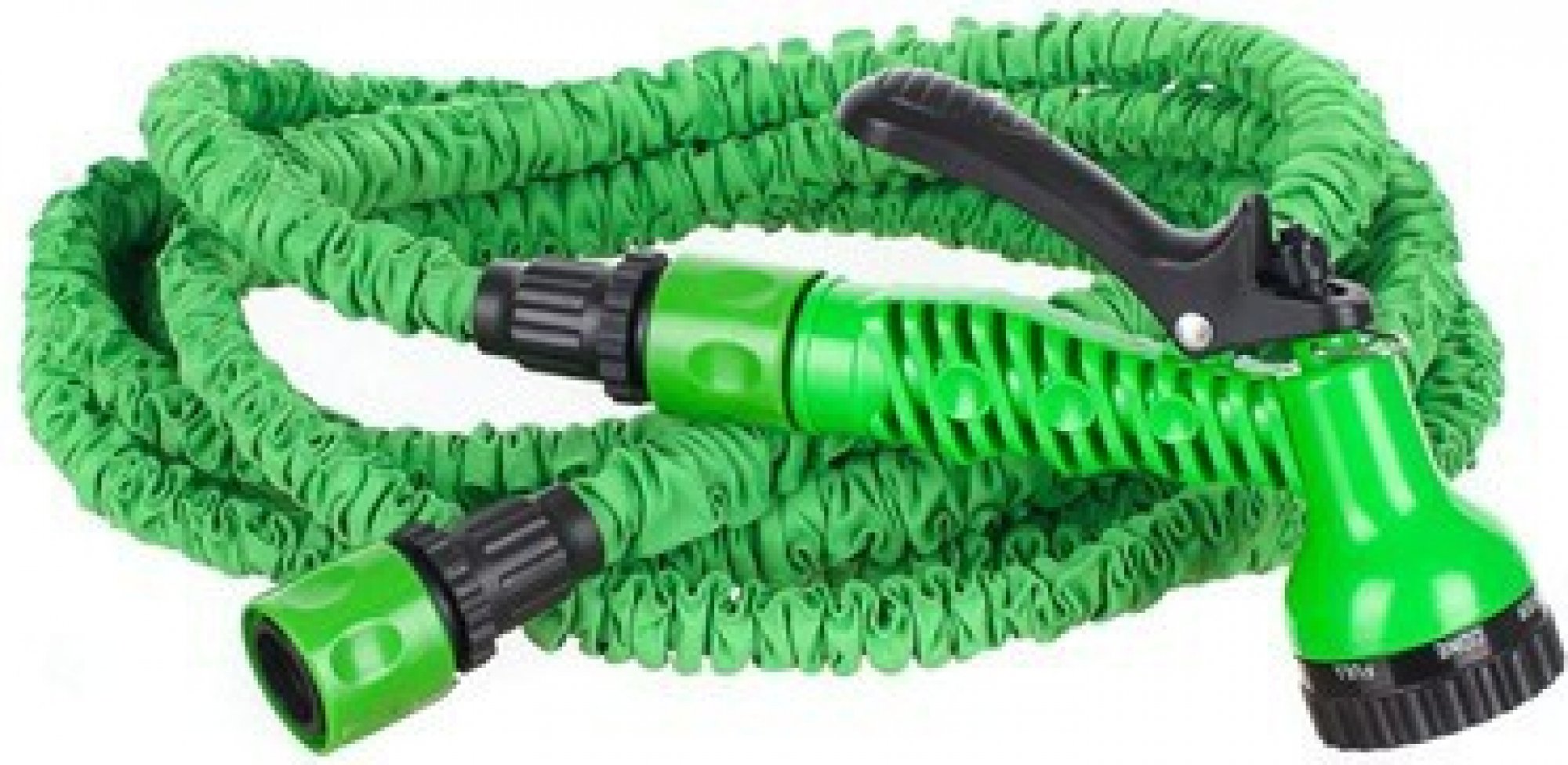 Smršťovací zahradní hadice + pistole Happy Green 15m - 1/2''