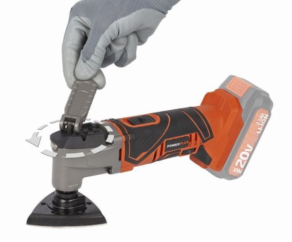 AKU MULTITOOL OSCILAČNÍ BRUSKA POWERPLUS POWDP4060 20V (BEZ AKU)