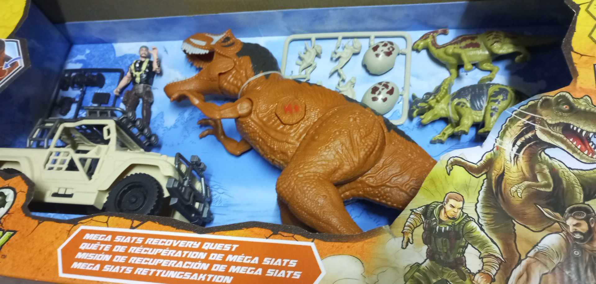 Velký herní set Dino s džípem Dino Valley -