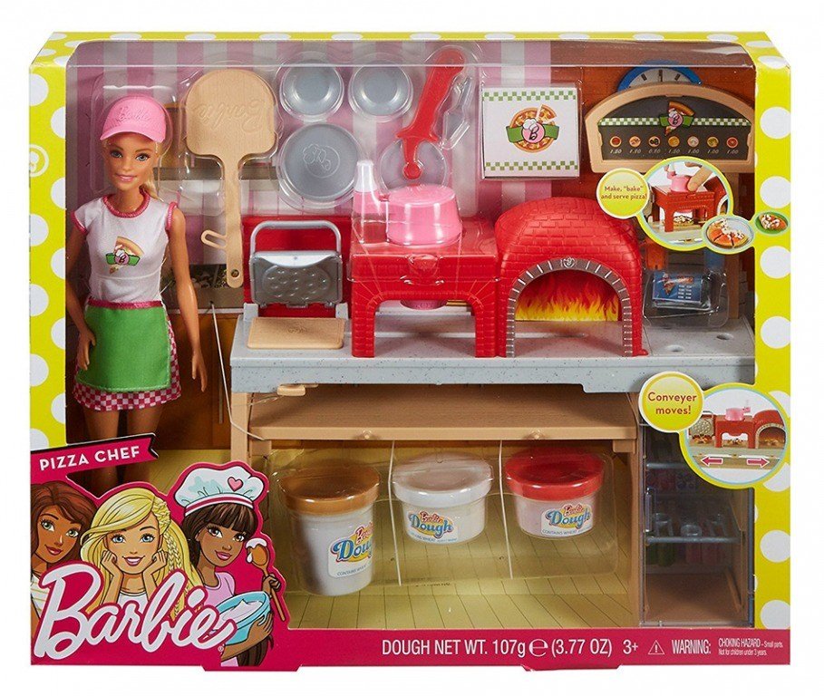 BARBIE SET - PIZZERIE S MODELÍNOU A PANENKOU