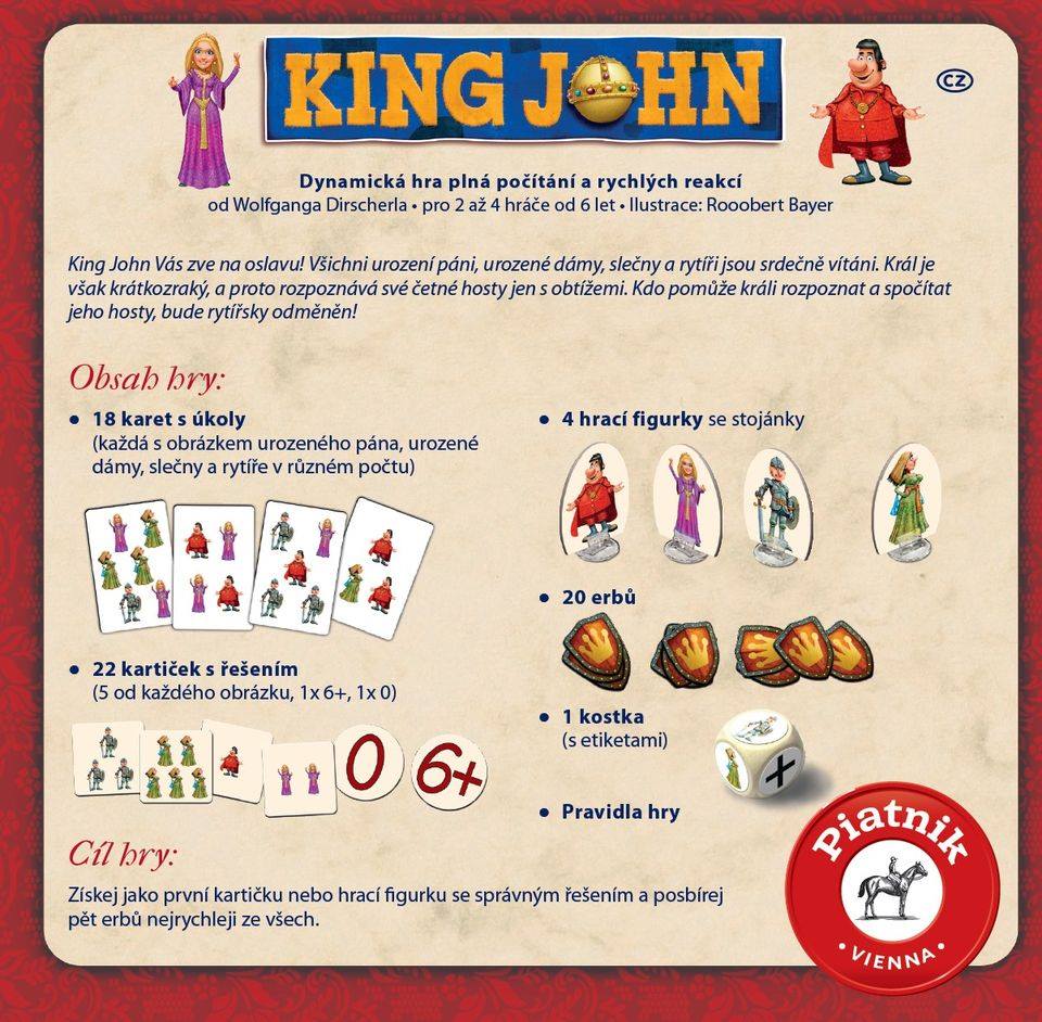 DĚTSKÁ HRA PIATNIK KING JOHN