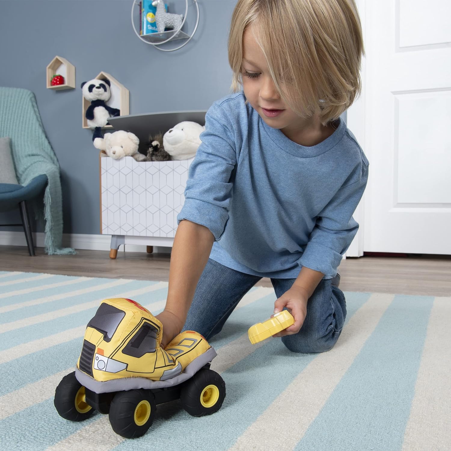 RC plyšové auto Spin Master DUMP TRUCK Plush Power RC