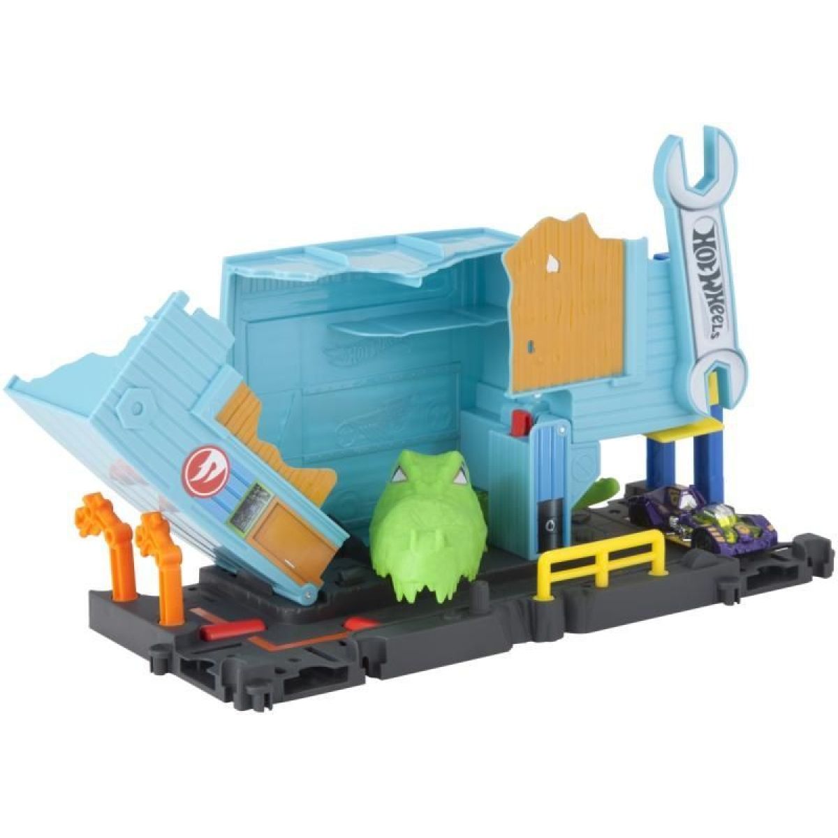 Mattel Hot Wheels City Utkej se s příšerou Krokodýlí útok FNB06