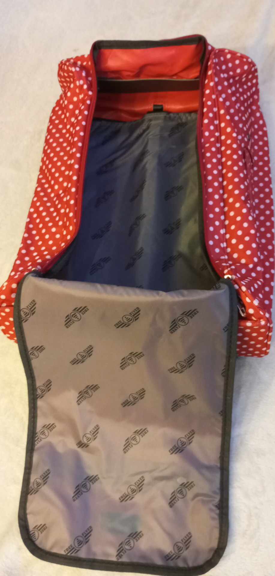 Skládací cestovní taška na kolečkách Free Flyer - červená