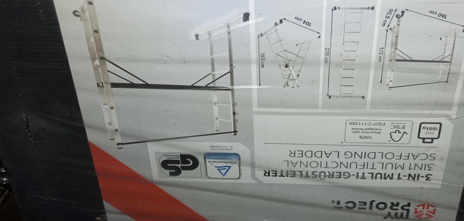 MULTIFUNKČNÍ ŽEBŘÍK - PLOŠINA  3 V 1 MYPROJECT