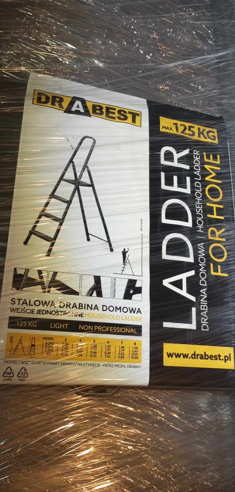 Schůdky 4 stupně Drabest ALD40