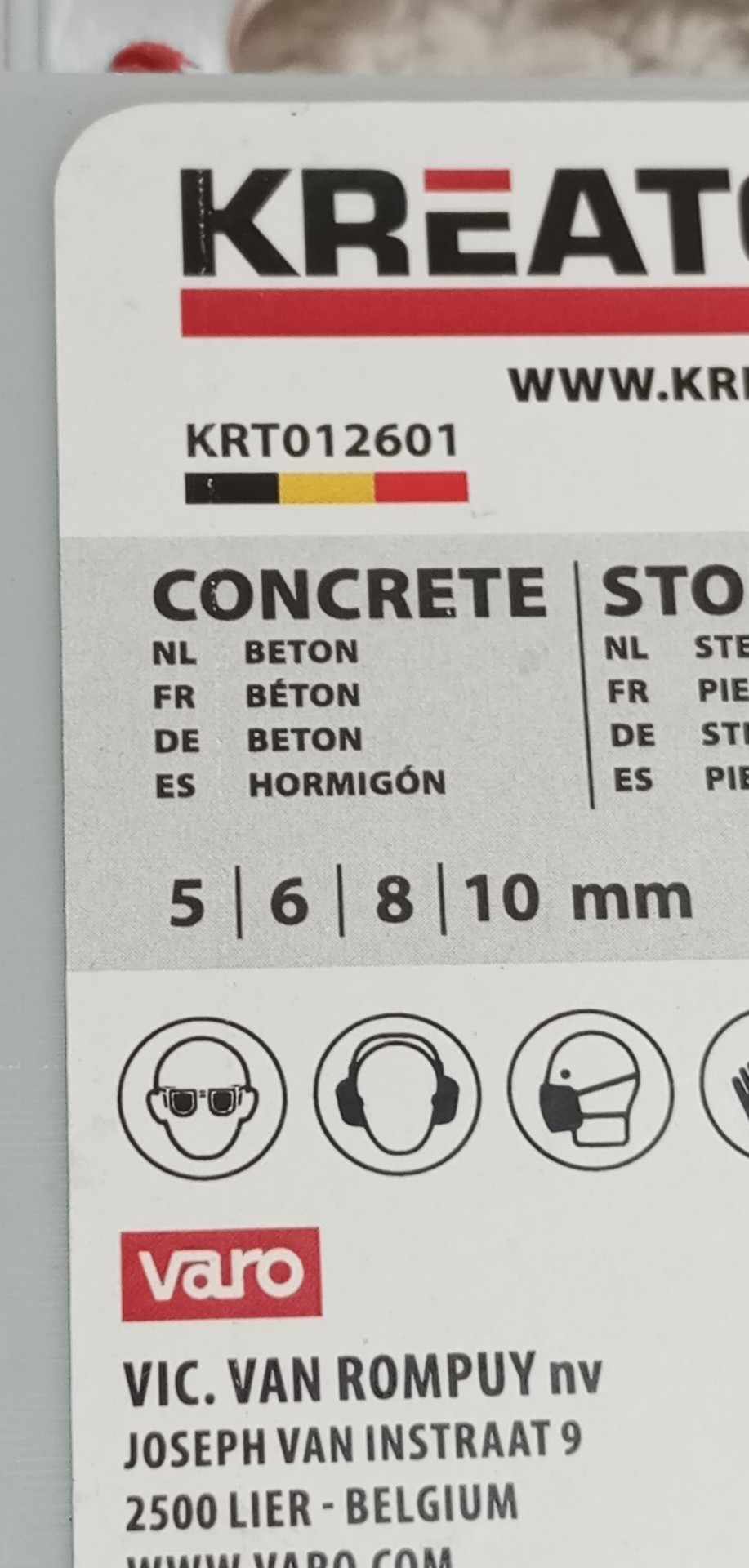 4-dílná sada vrtáků do kladiv SDS-Plus KREATOR - 5 / 6 / 8 / 10 x 110 mm (KRT012601)