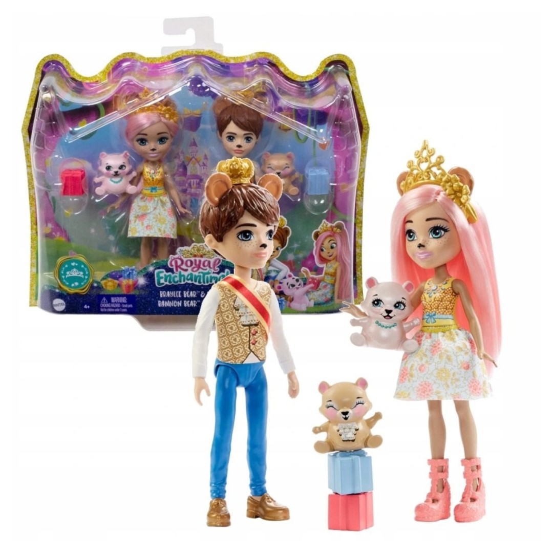 Mattel Enchantimals Královský pár Braylee a Bannon