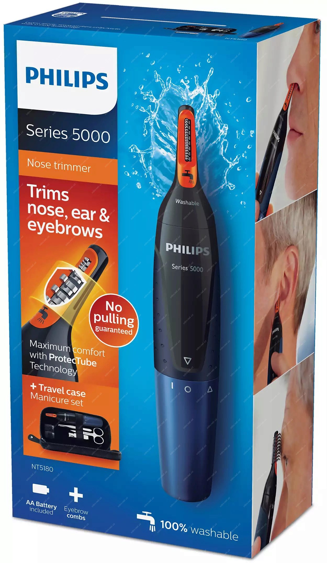 Philips Series 5000 NT5180/15 Zastřihovač chloupků v nose, v uších a obočí