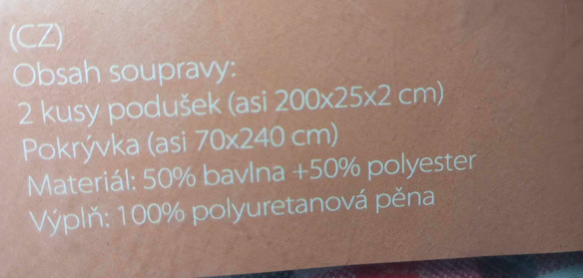 3dílná souprava podušek na pivní set Pillow