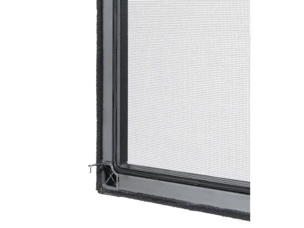 Teleskopická ochrana proti hmyzu na okno - MP 120 x 140 cm - antracitová