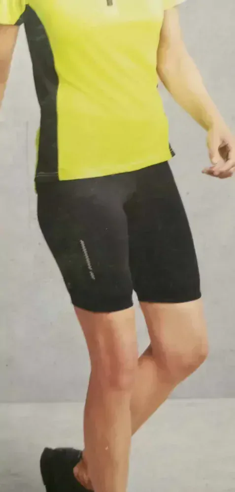 Dámské cyklistické kraťasy Newcential černo žluté vel. L