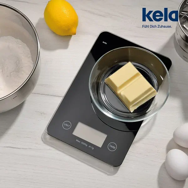 Digitální kuchyňská váha do 5 kg KELA PINTA KL-15741 ČERNÁ