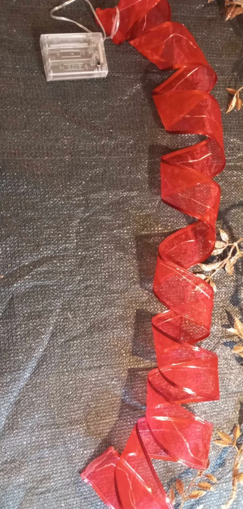 LED VÁNOČNÍ STUHA SNOW MEISTER SM2310 ČERVENÁ