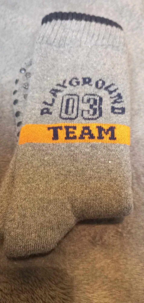 2 x Dětské ponožky s protiskluzovým vzorem Pascarel De Luxe - šedé vel- 23/26