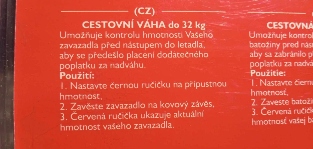 Přenosná váha růžová do 32kg s hákem