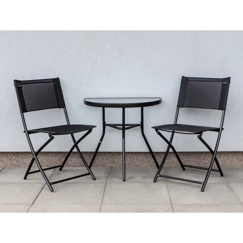 Balkónový set Happy Green Marco 2+1 - antracit