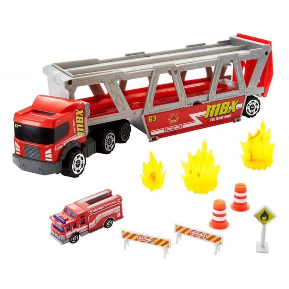 Matchbox Mattel GWM23 Hasičský přepravní vůz
