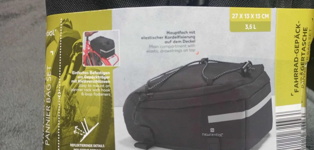 Cyklistická brašna na jízdní kolo Newcential na nosič