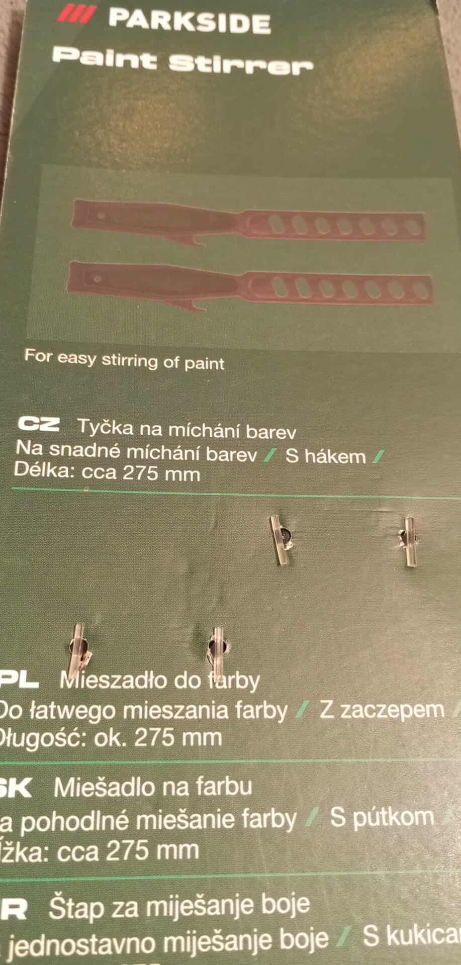 Tyčka na míchání barev Parkside 2 ks