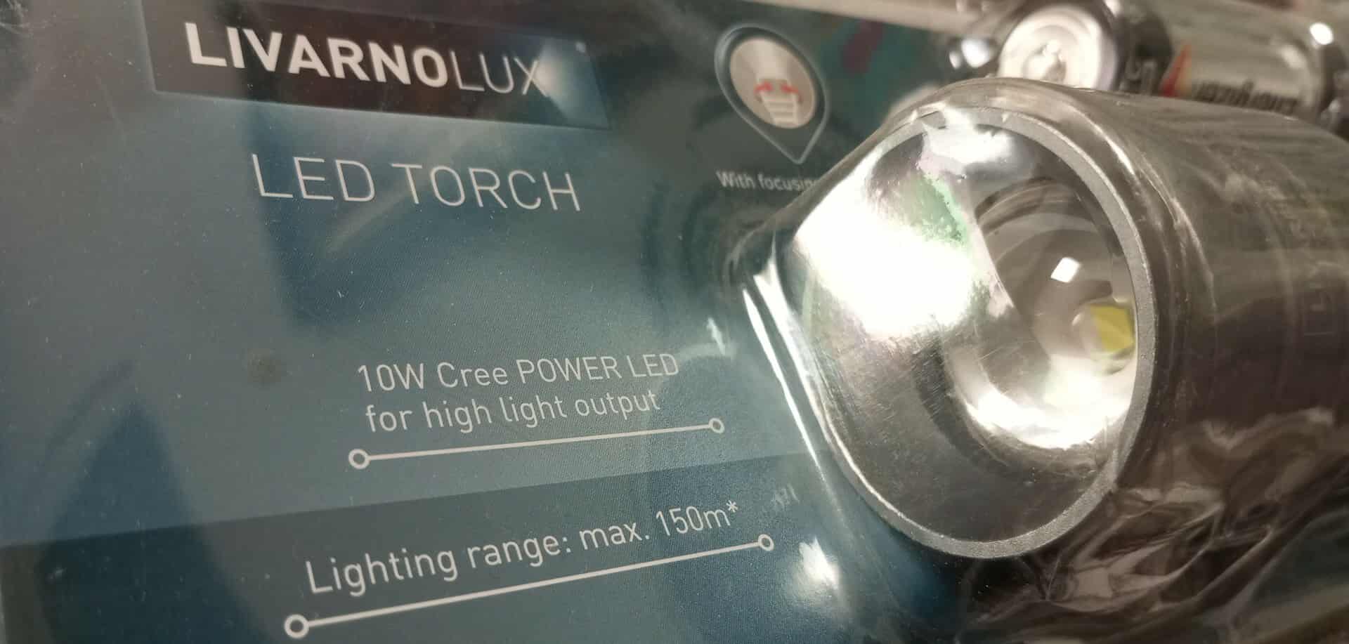 Led kovová kapesní svítilna LivarnoLux 