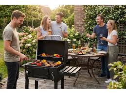 GrillMaster Zahradní gril na dřevěné uhlí American BBQ