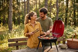 GrillMaster Přenosný skládací gril na dřevěné uhlí 