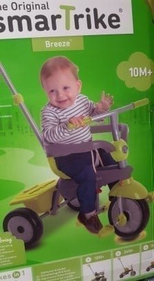 Šlapací tříkolka Smart Trike Breeze 3v1
