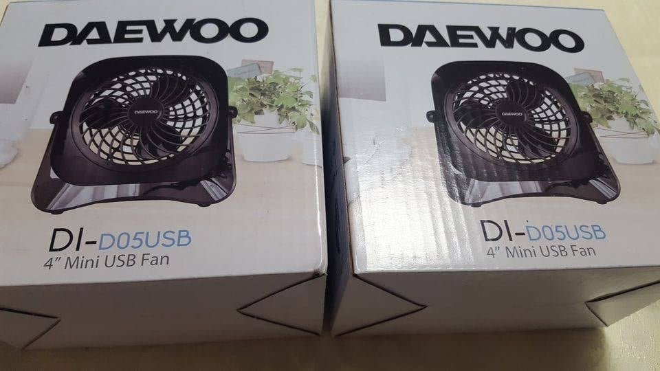 USB VENTILÁTOR DAEWOO 4" - 2 RYCHLOSTI