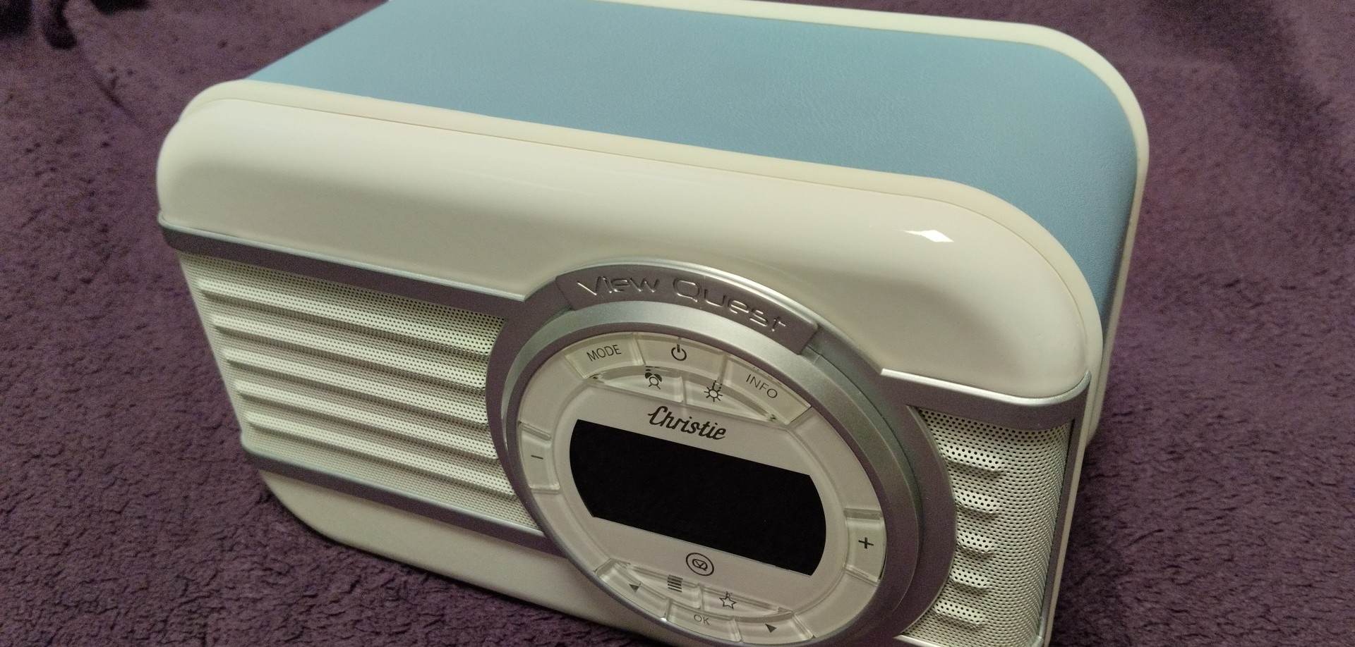 Přenosný radio View Quest Christie DAB+ - USB - BT - NFC - 10W - MODRÝ