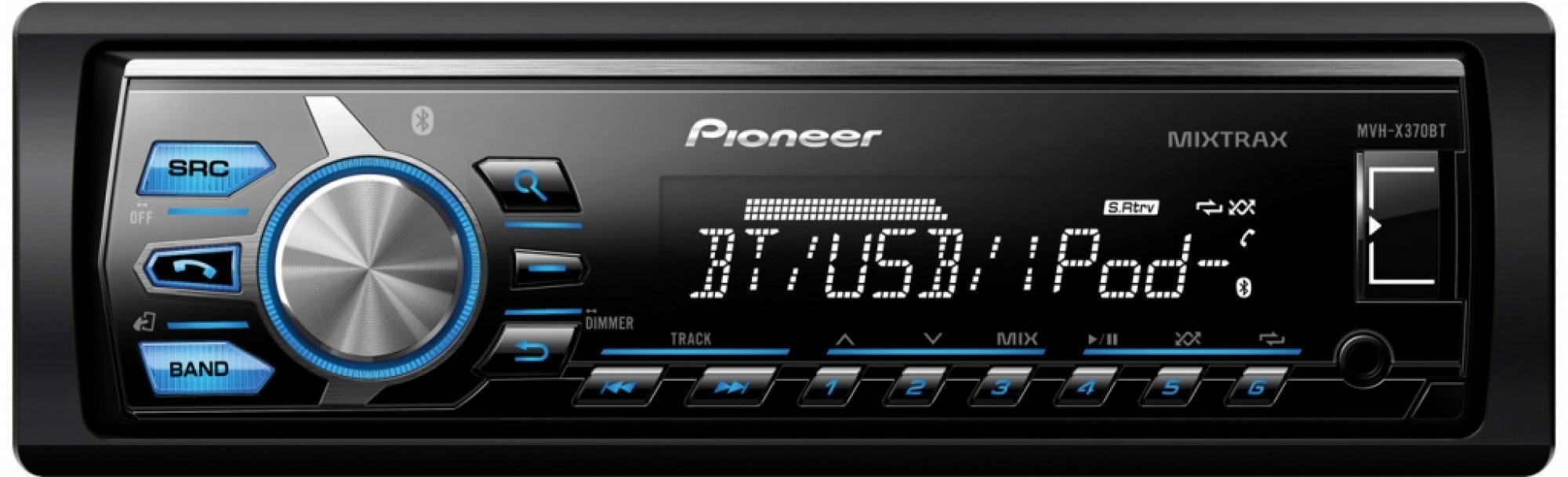 Autorádio Pioneer MVH-X370BT - BT - 4 X 50W - USB 