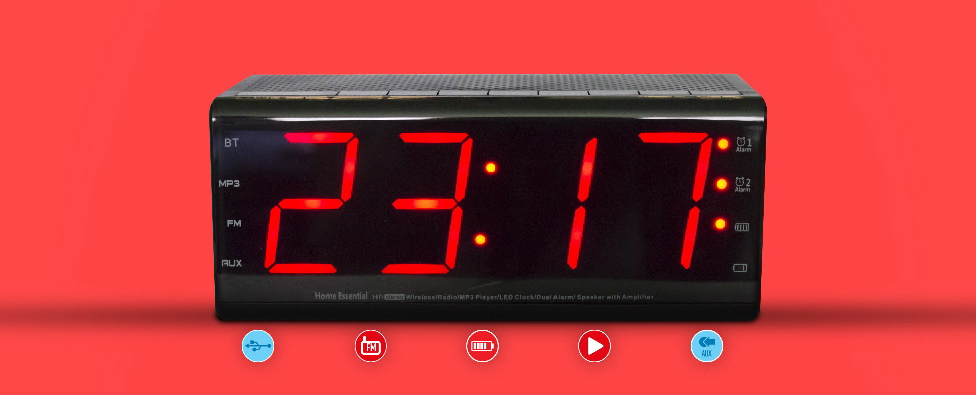 Bluetooth Budík s LED kontrolkou FALCON YM-200 