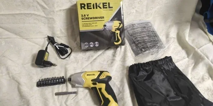AKU ŠROUBOVÁK REIKEL 3,6V + BITY A OBAL