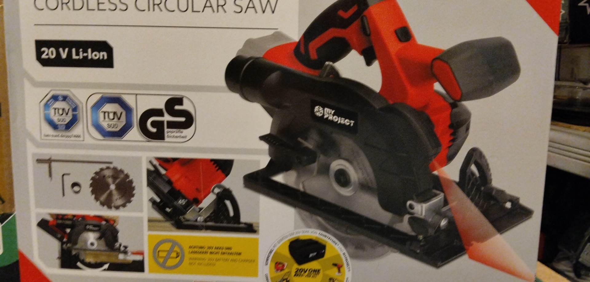 Aku ruční okružní pila 20V-Li, MyProject MOY-YFT01 ( bez akumulátoru a nabíječky )