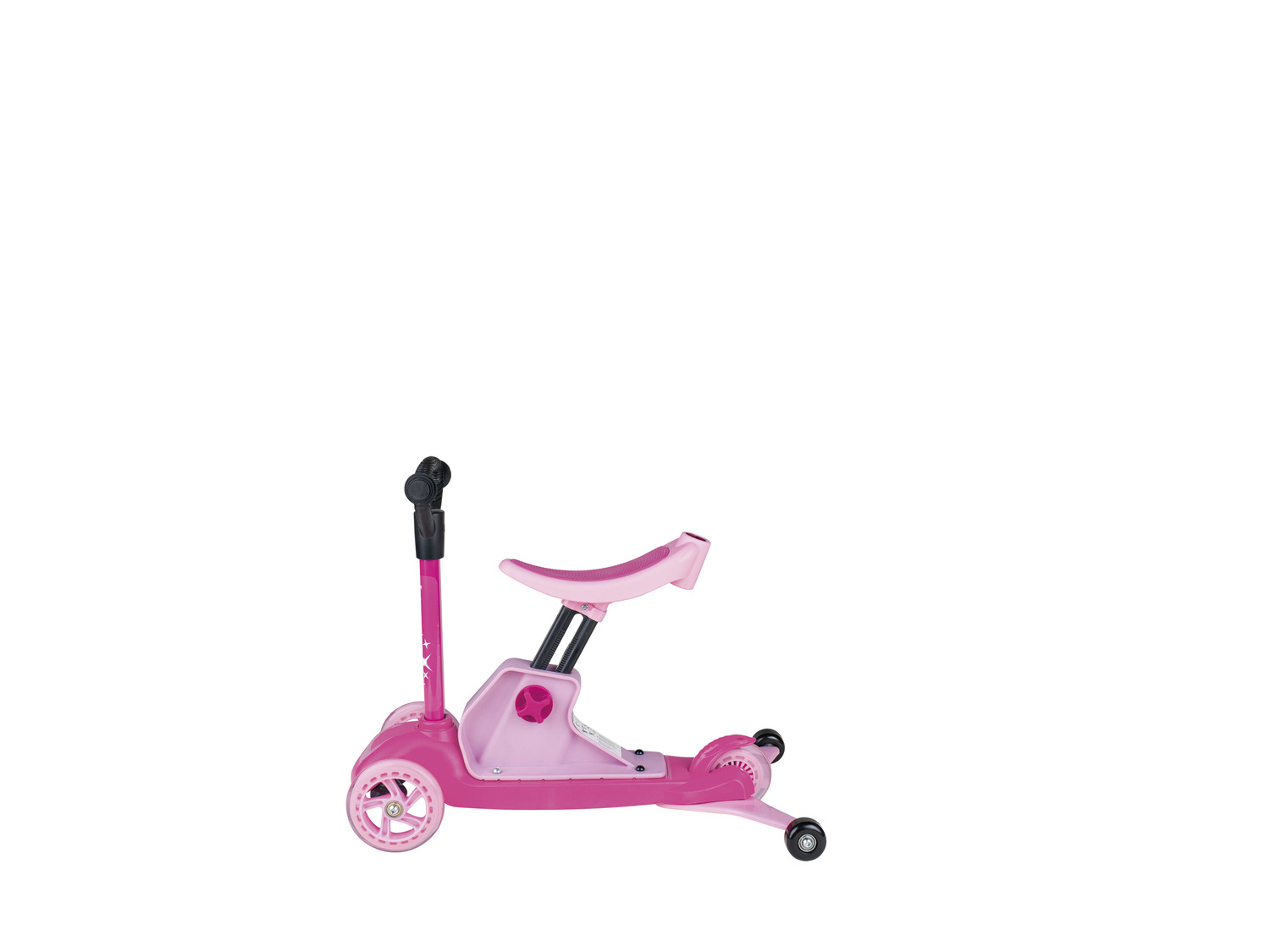 DĚTSKÁ KOLOBĚŽKA NEWCENTIAL 4 V 1 RŮŽOVÁ