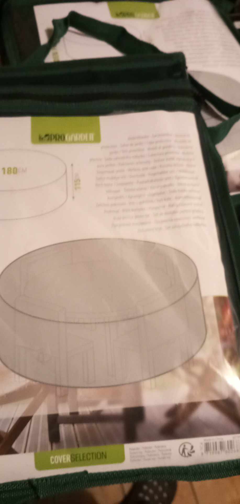 Ochranná plachta na zahradní nábytek ProGarden  Ø 180 x 115 cm